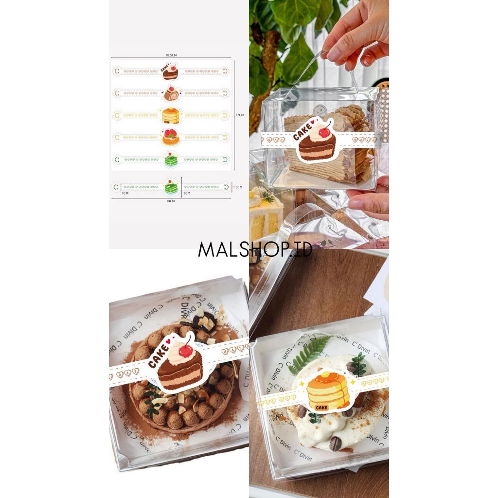 

1 LEMBAR ISI 5PCS STICKER LABEL PANJANG MOTIF CAKE HAVE A NICE DAY (MALSHOP)