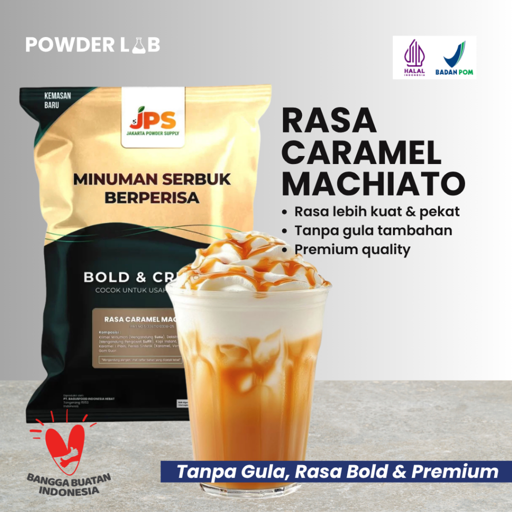 

Bubuk Minuman JPS Rasa Caramel Machiato 1 KG - Powder Drink Premium Plain