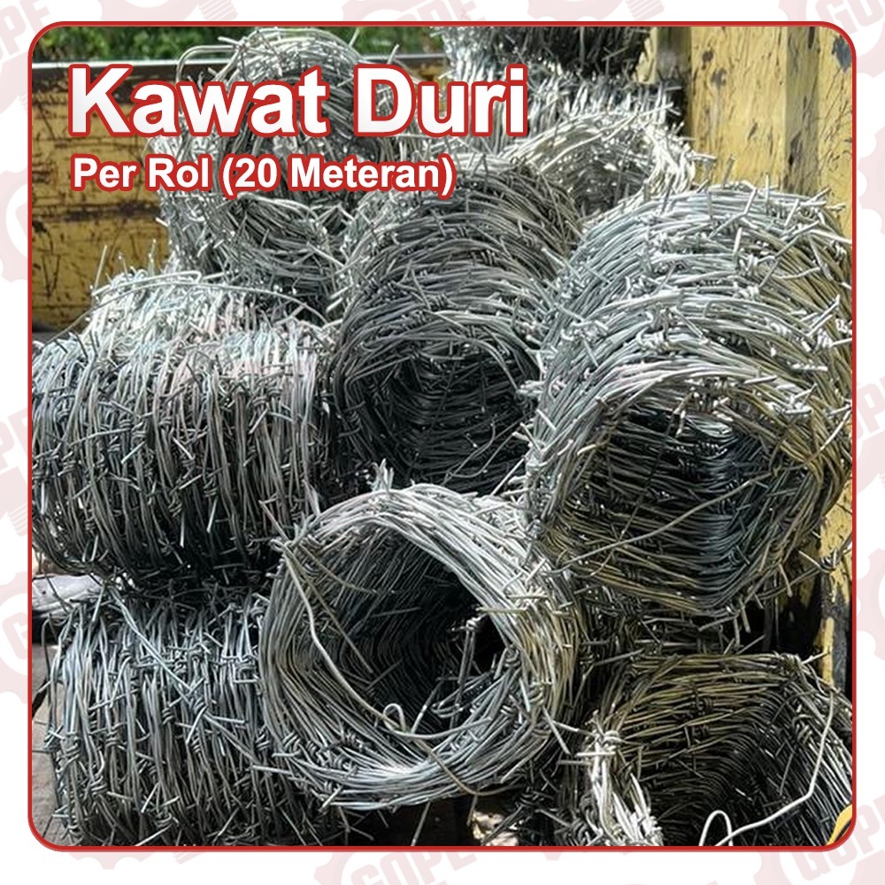 Kawat Duri Galvanis Per Rol Untuk Pagar