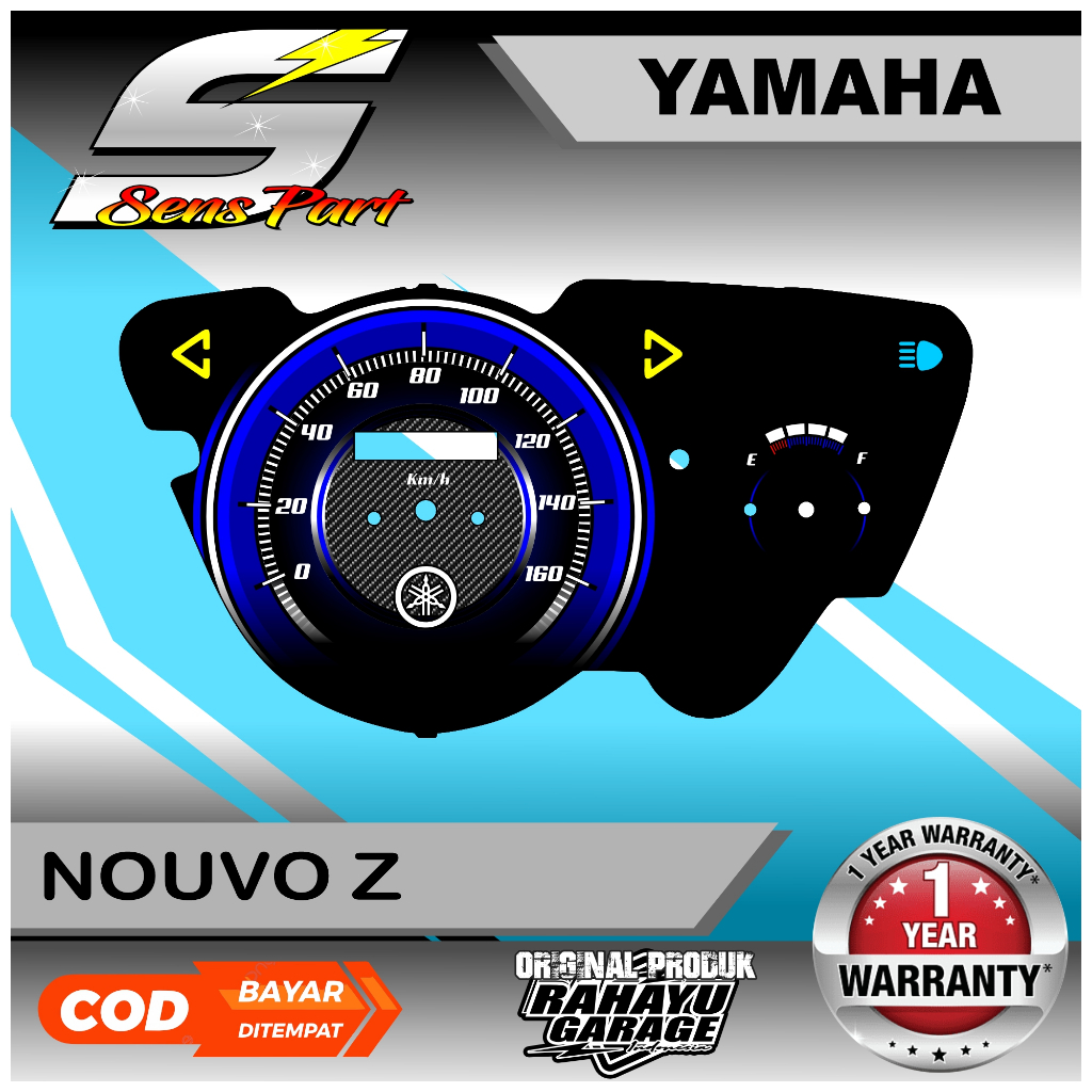 PAPAN SPEEDOMETER CUSTOM YAMAHA NOUVO Z PANEL SPIDOMETER CUSTOM YAMAHA NOUVO Z