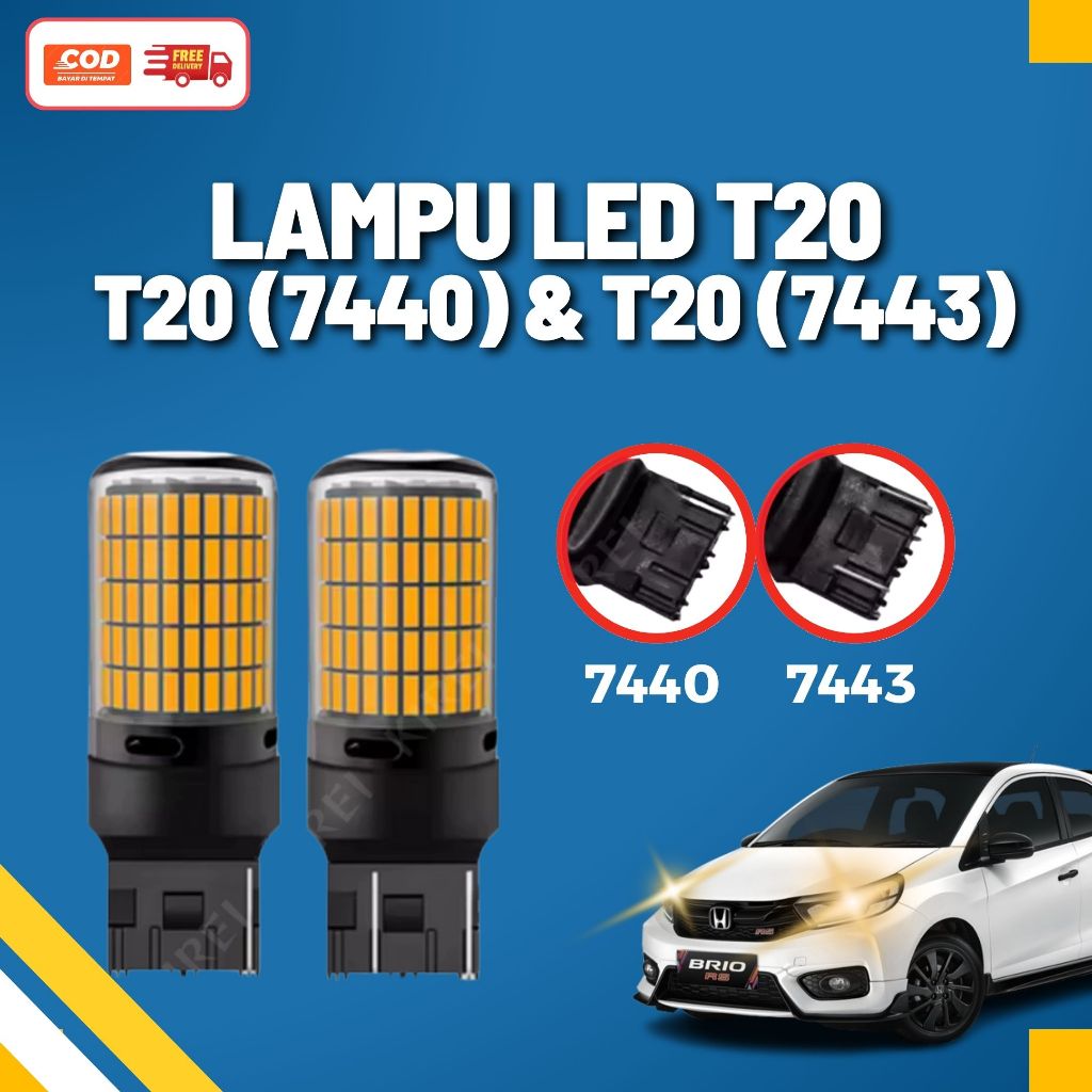 Lampu LED T20 7440/7443 | Lampu Sein Mobil | Lampu Rem dan Mundur Mobil