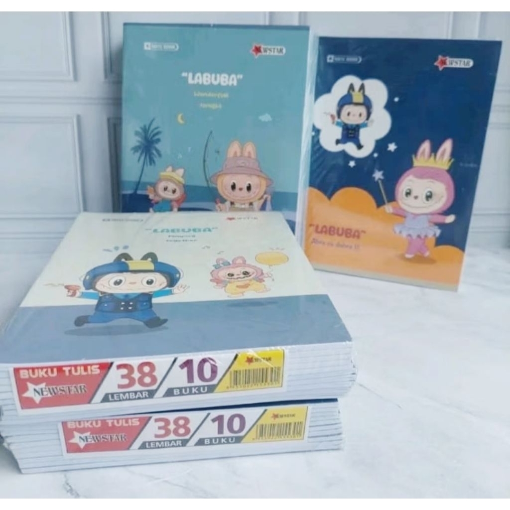 

Buku Tulis Newstar 38lembar Karakter Polos Sampul 1pak isi 10pc