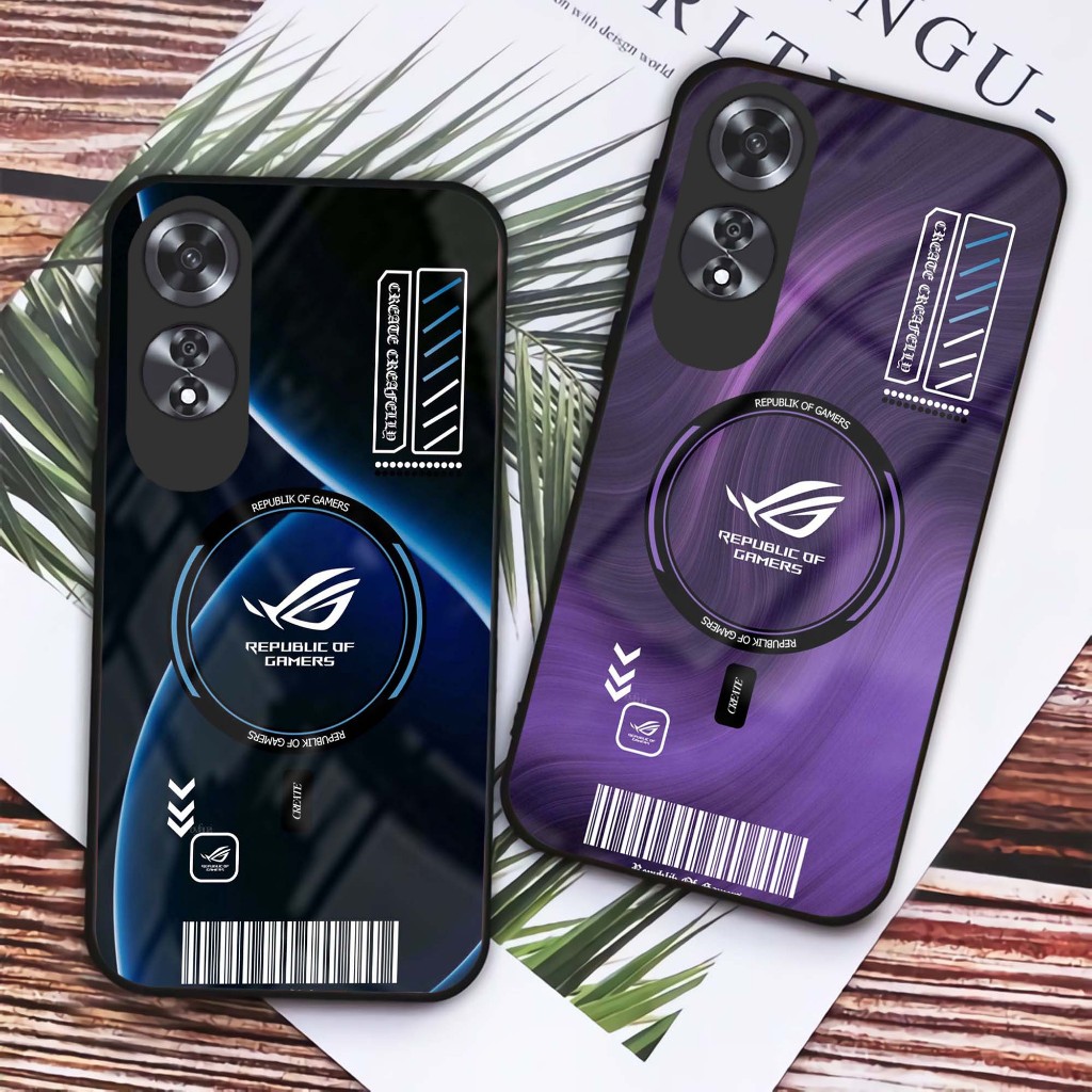 GK68 Case Handphone Oppo A60 - Casing Handphone Oppo A60 - Softcase Glass Oppo A60 - Pelindung hp Op