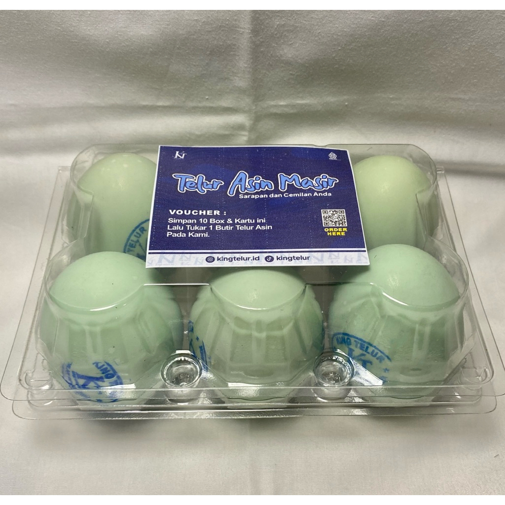 

Telur asin masir (6pcs) khas King telur Murah dan berkualitas.