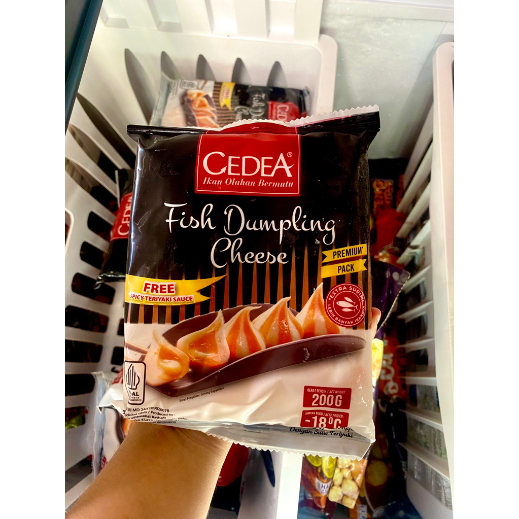 

CEDEA Fish Dumpling Cheese 200gr + free spicy Teriyaki sauce / Dumpling ikan isi keju dengan saus teriyaki frozen