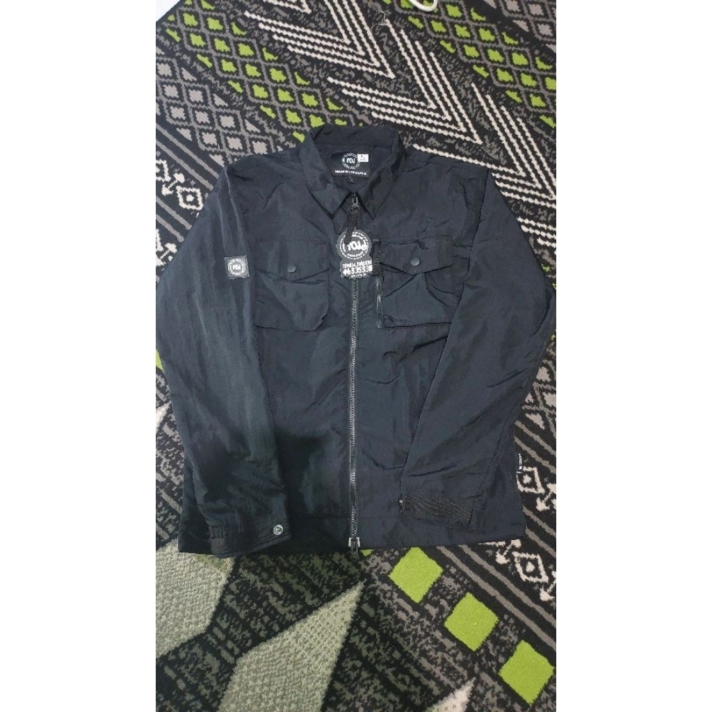 Overshirt Troublemaker Obsessed Black Size L fit M with Defect