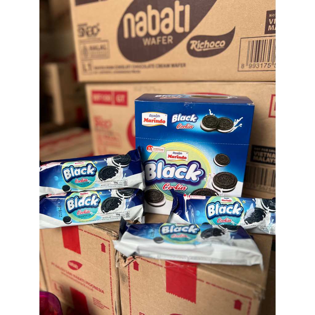 

marindo Black cokies box isi 50 g x 12 pcs