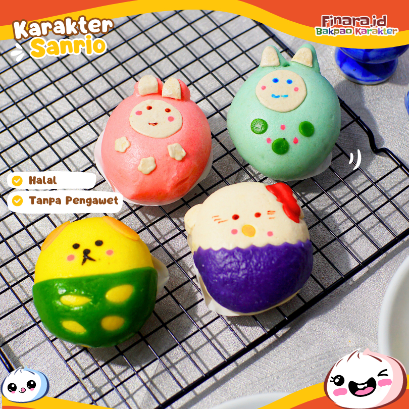 

Bakpao Karakter Frozen Finara Sanrio Isi 6 Pcs Halal Lezat