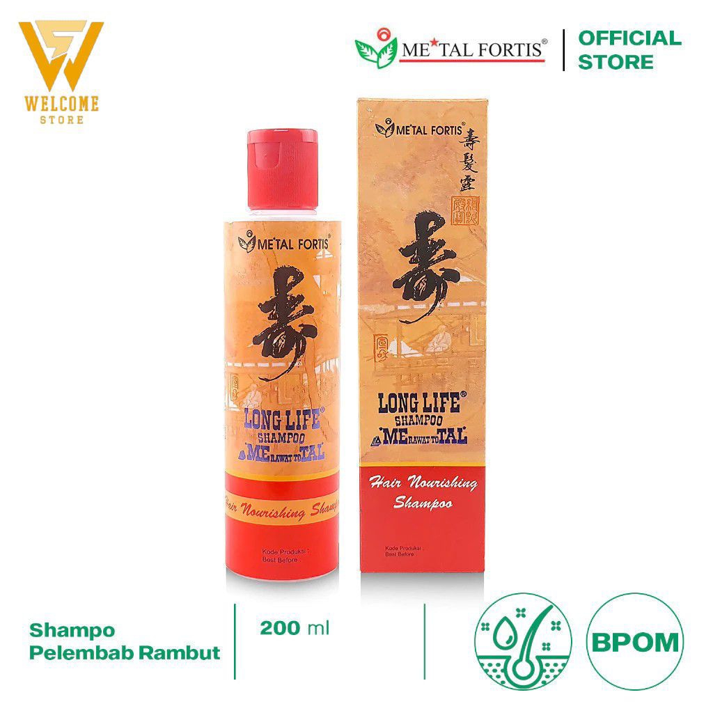 METAL FORTIS Shampo Metal 200 / 100 / 60 ML Hair Nourishing Long Life Shampoo Pembersih Dan Penumbuh