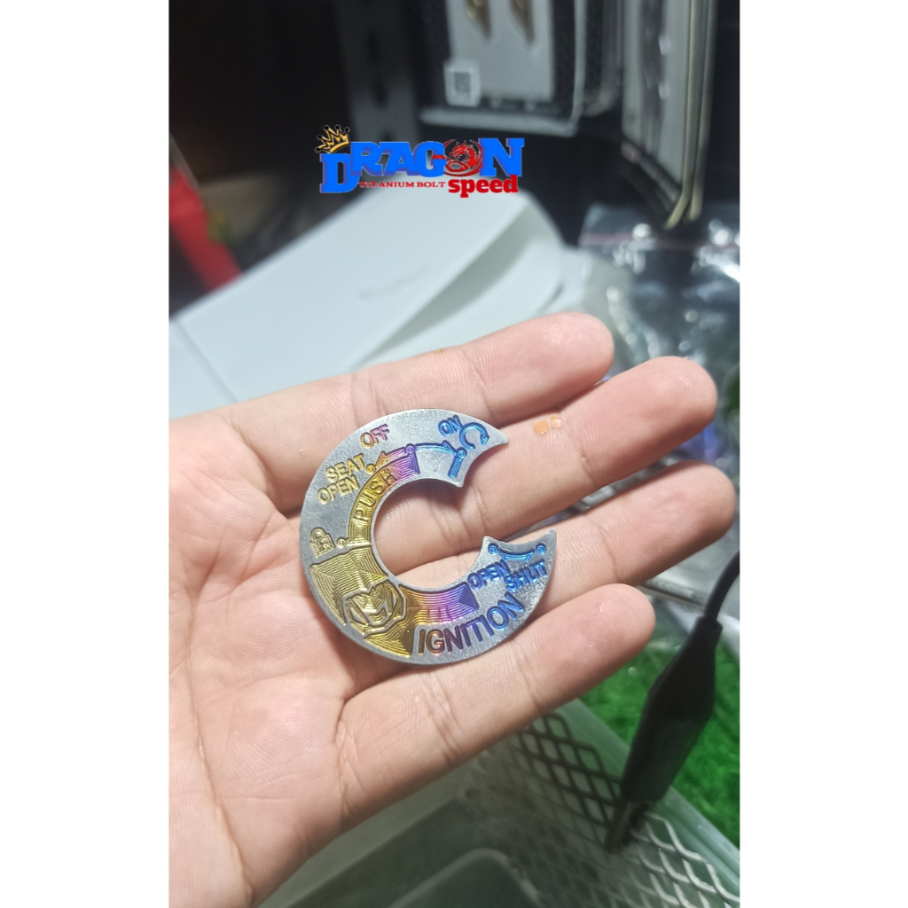 Emblem cover kunci kontak titanium yamaha mio gear mio m3 original vietnam