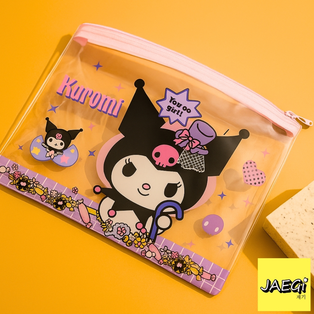 

JAEGi - Transparent Pouch / Kotak Pensil / Map Sanrio Edition