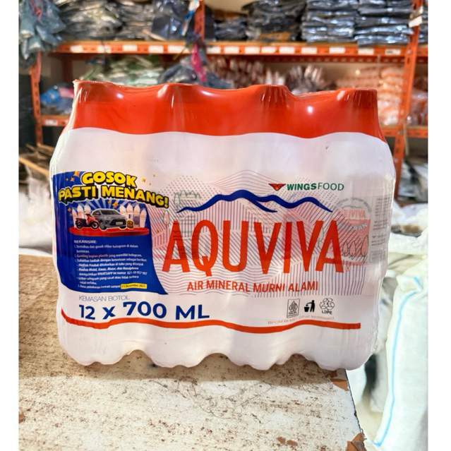 

Air Mineral Aquviva 700ml isi 12botol