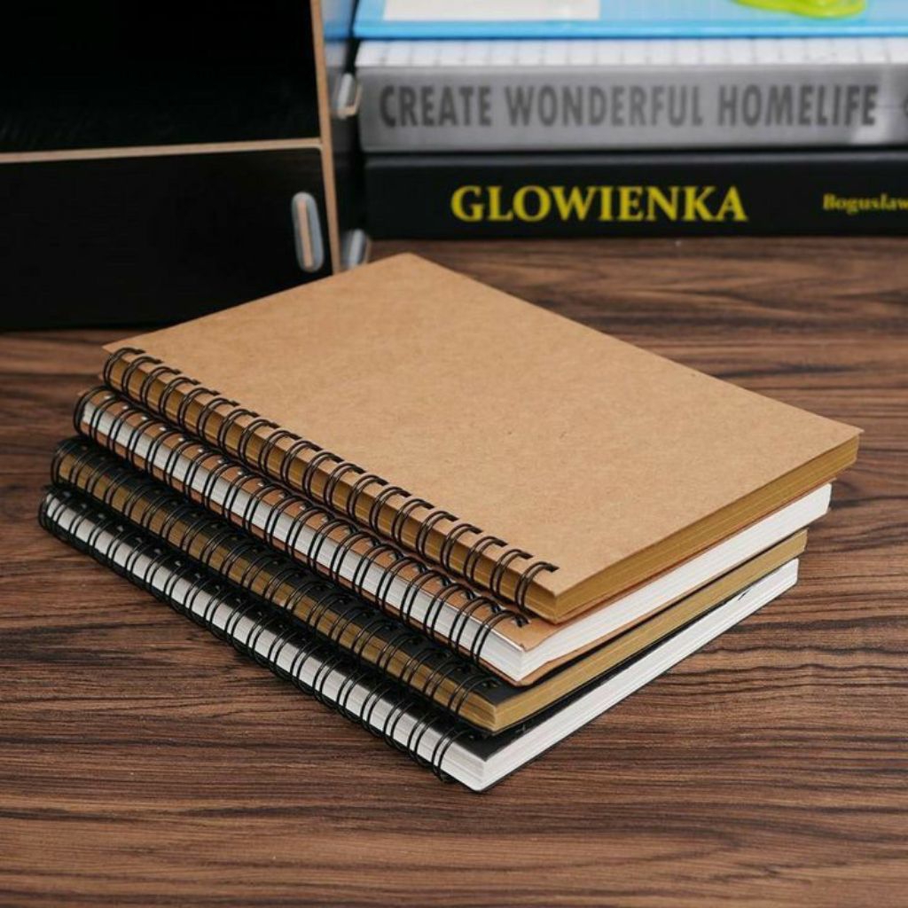 

Buku Sketsa A5 sampul bewarna Sketchbook Brown Paper sketchbook hvs book paper cover bagus