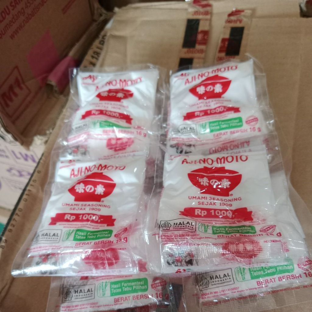 

penyedap rasa ajinamoto ukuran ekonomis isi 20pcs