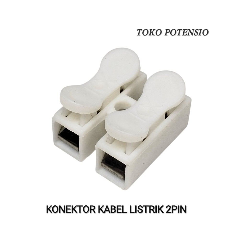 KONEKTOR KABEL LISTRIK 2PIN PUTIH