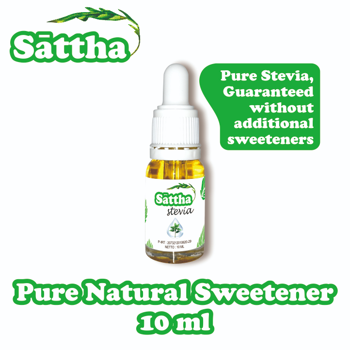 

Sattha Stevia Cair Murni 10 ml, Pemanis Alami