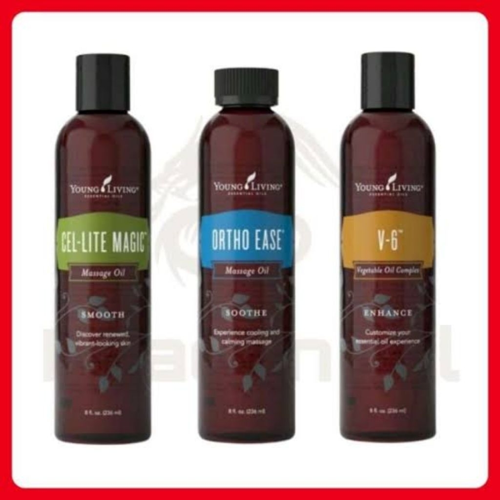 Young Living V6 Vegetable Oil / Ortho Ease / Cel Lite Magic Carrier Campur Eo RB12