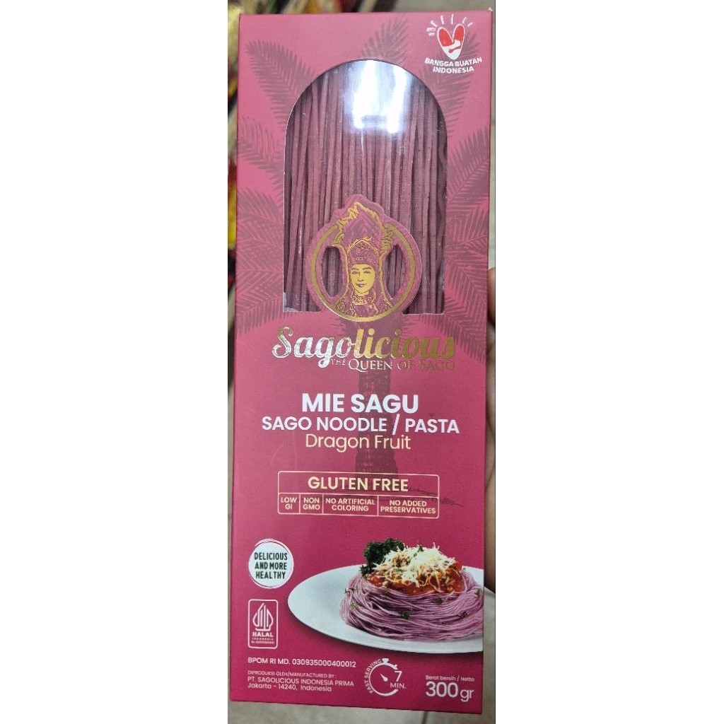 

Mie Sagu Buah Naga Potong SAGOLICIOUS Sago Noodle Dragon Fruit Cutting 300g - RM (Can Use Vegan / Dapat Untuk Vegetarian).