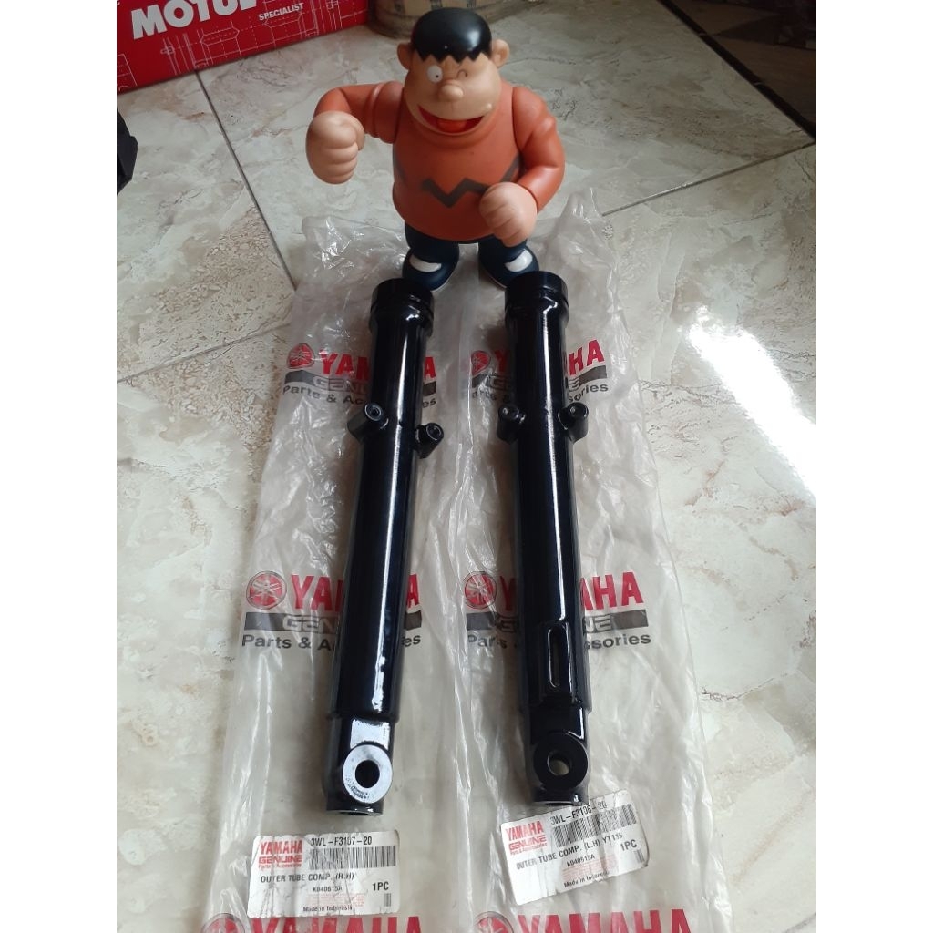 Outer Tube Comp Bottom Shock Yamaha YT115 YT 115 3WL Black Original NOS