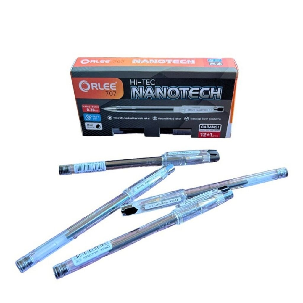 

ORLEE PEN GEL Hitam per pack isi 12 pcs