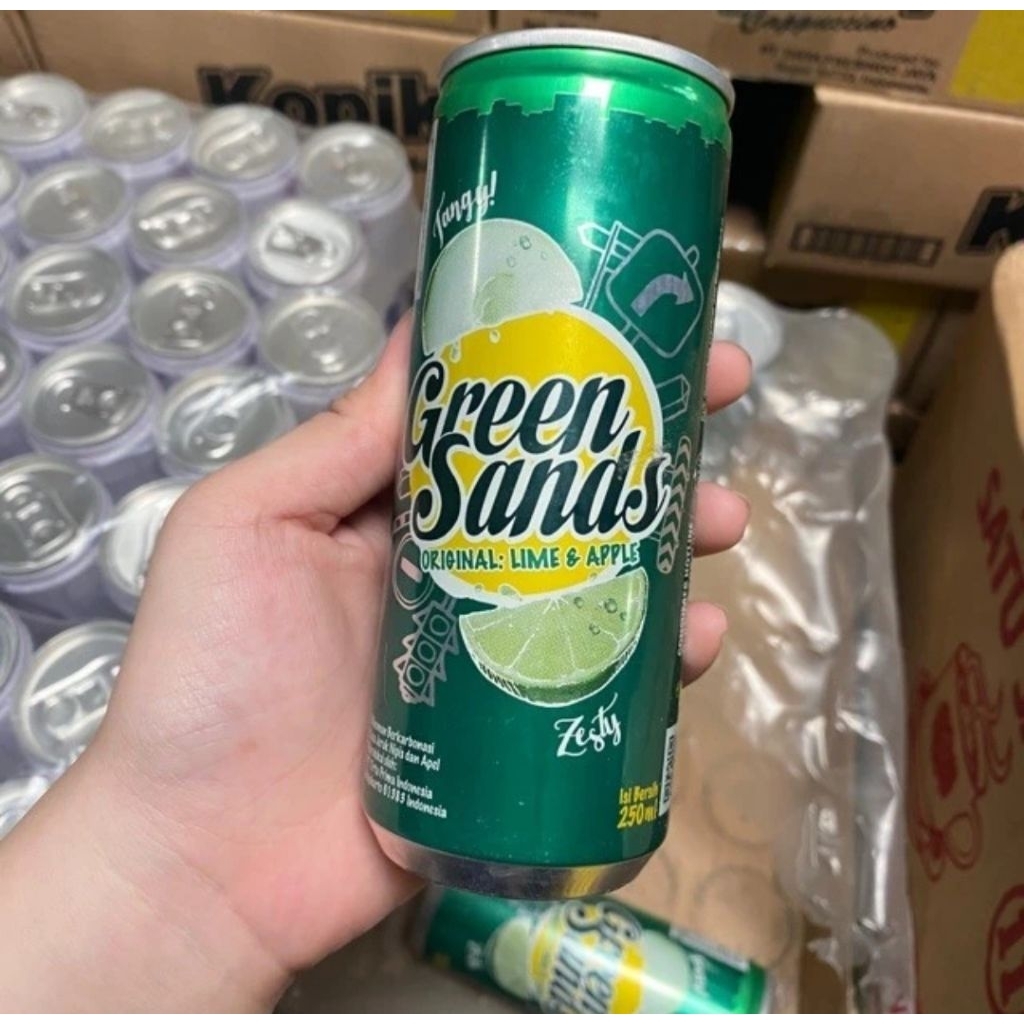 

Green Sands Soft Drink Kaleng 24x250ml (Karton)