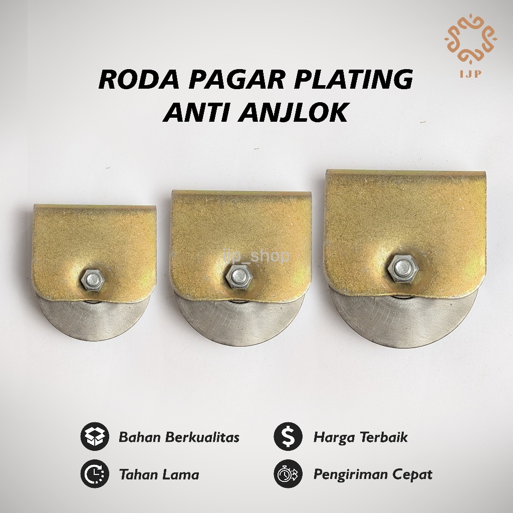 Roda Pintu Besi Super Ukuran 6cm 7cm 8cm Ornamen Pagar Besi