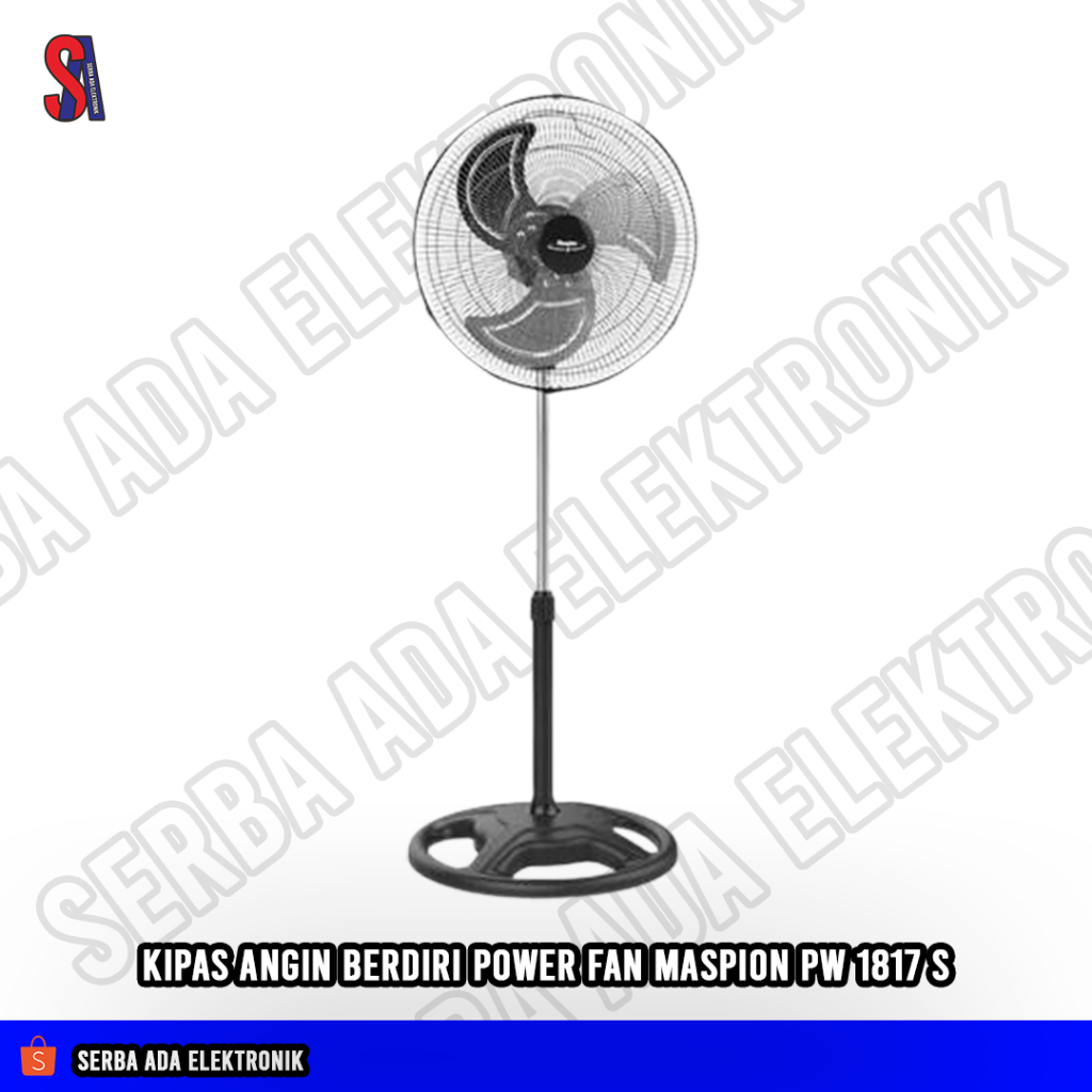 Kipas Angin Berdiri Power Fan Maspion PW 1817 S