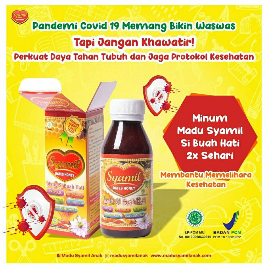 

Madu Syamil Madu Tumbuh Kembang Anak 125ml