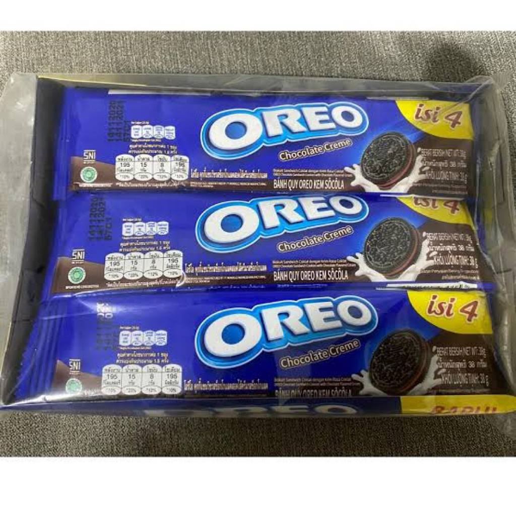 

Biskuit Oreo Rasa Original, Cokelat 38gr - Snack Biskuit