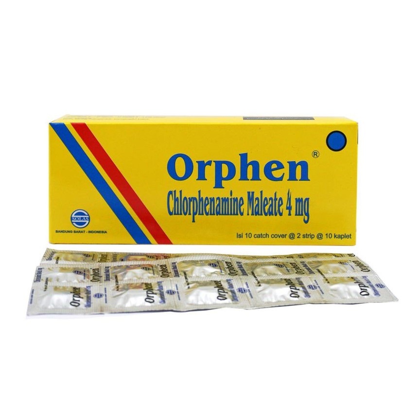 Orphen 4 mg  1 strip 10 Kaplet obat gatal-gatal