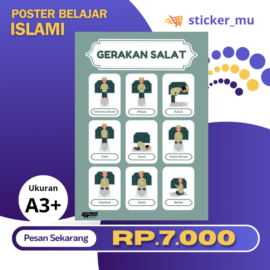 

Poster Belajar Islami / Ukuran A3+ / Murah / COD