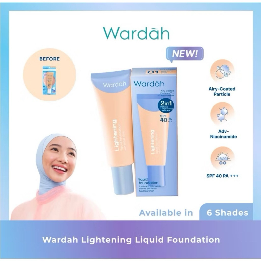 [KECIL] WARDAH Lightening Liquid Foundation - 6ml