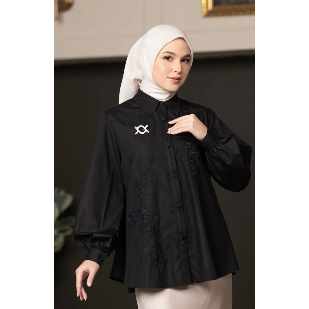 Wearing Klamby “Lamia Shirt Caviar” New SOLD