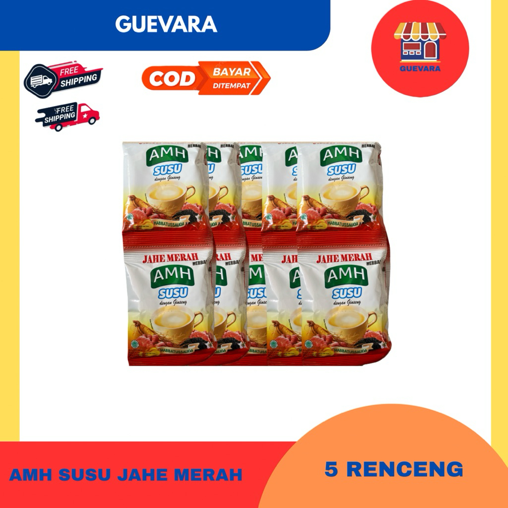 

AMH Susu Jahe Merah Ginseng 5 renceng Isi 50 Pcs