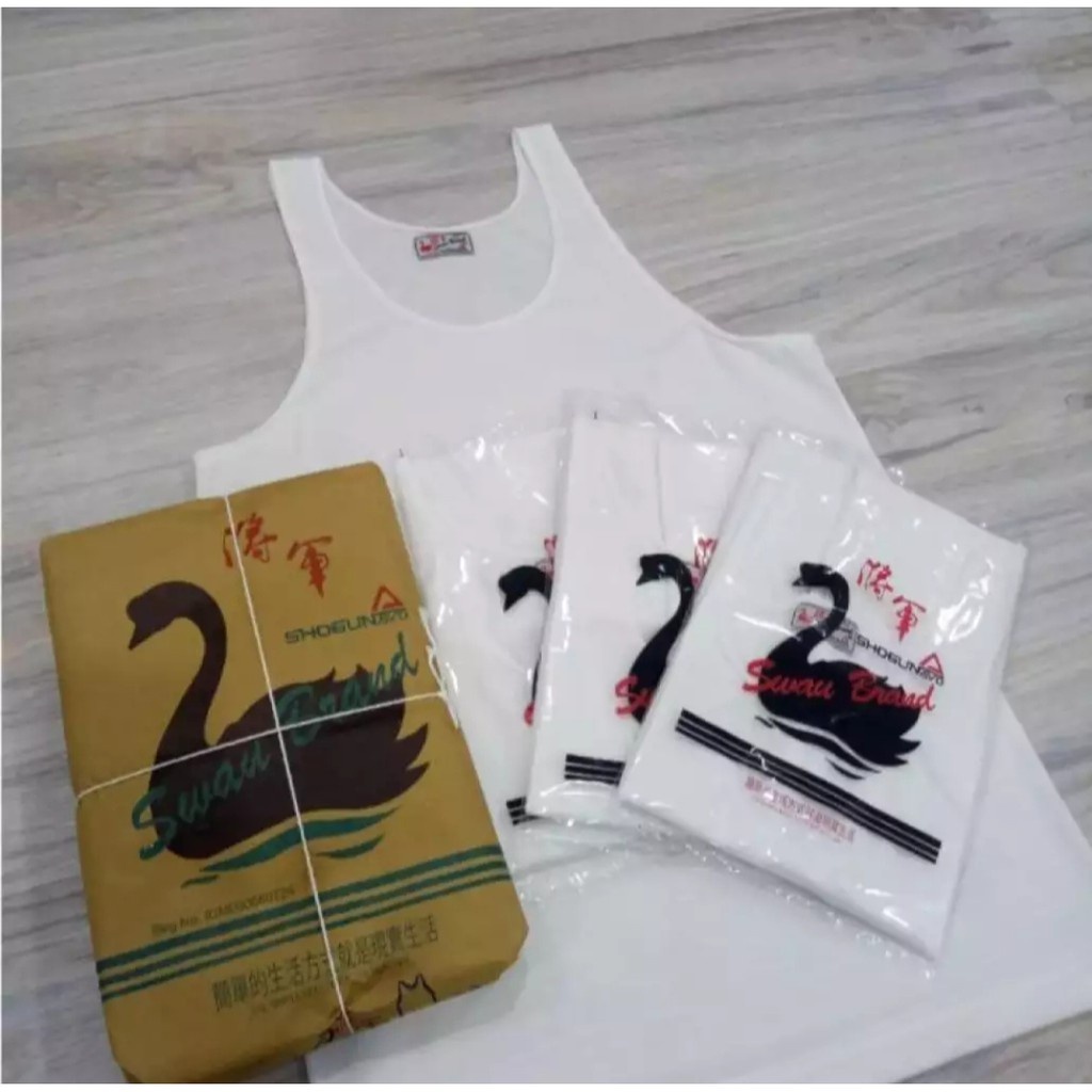 Kaos Dalam Singlet Swan Brand Original / Kaos Dalam Pria Swan Size 36-42