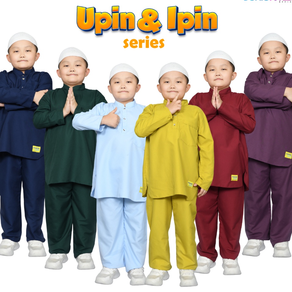 COD Junior Kids  Baju koko upin  ipin series baju koko anak laki laki lengan panjang usia 11 tahun