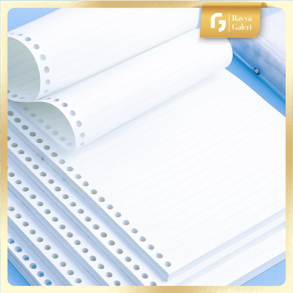 

Loose Leaf A5 Refil kertas putih bergaris dan Polos 20 Lubang 70gsm A5 kertas isi Binder Loose leaf