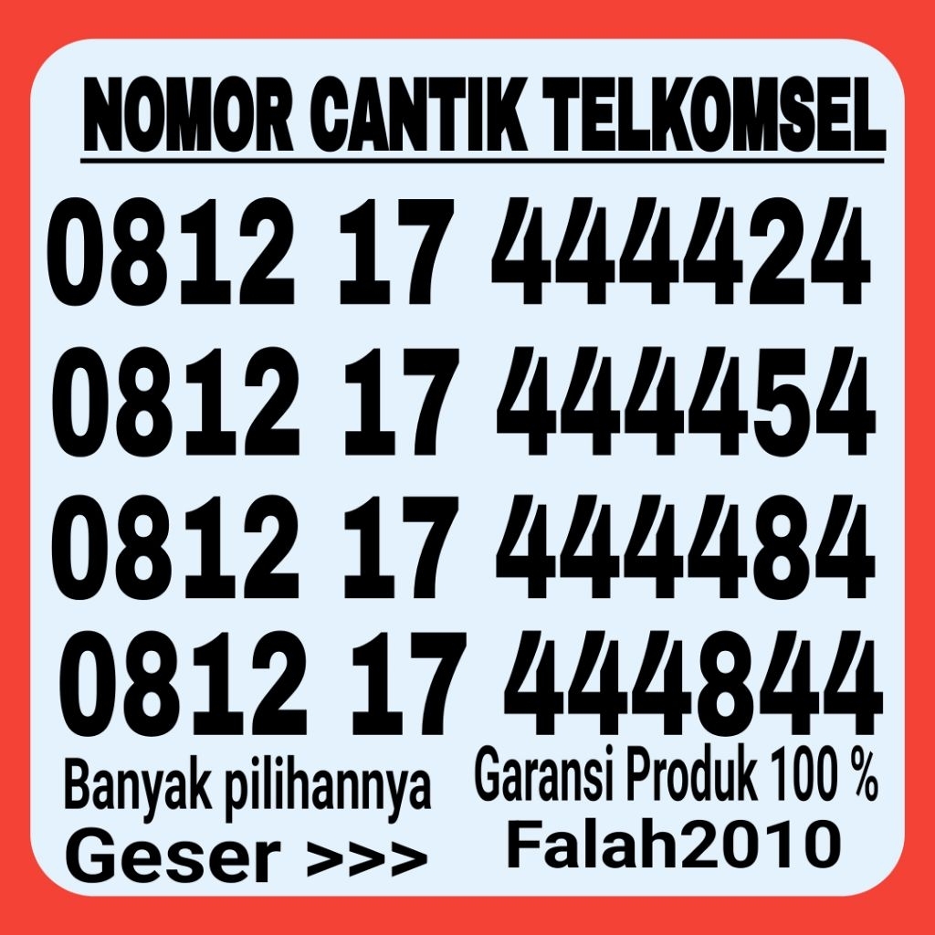 NOMOR CANTIK SIMPATI TELKOMSEL KARTU PERDANA NOMOR CANTIK TELKOMSEL 747474