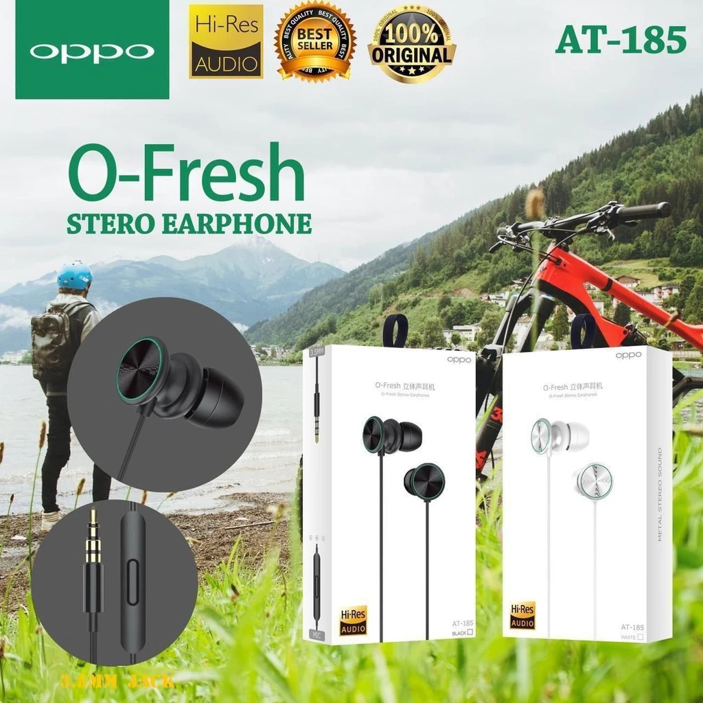HF Oppo O-Fresh AT-185 suara bass dan sangat jernih