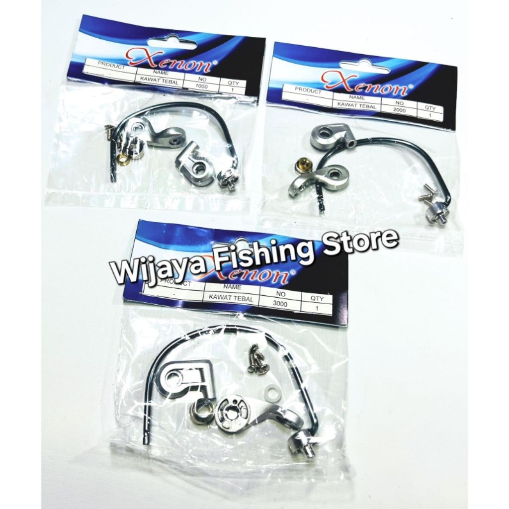 Sparepart Reel Pancing Xenon Bail Assy Lengkap dengan Line Roller dan Arm Lever 1000 2000 3000 4000 
