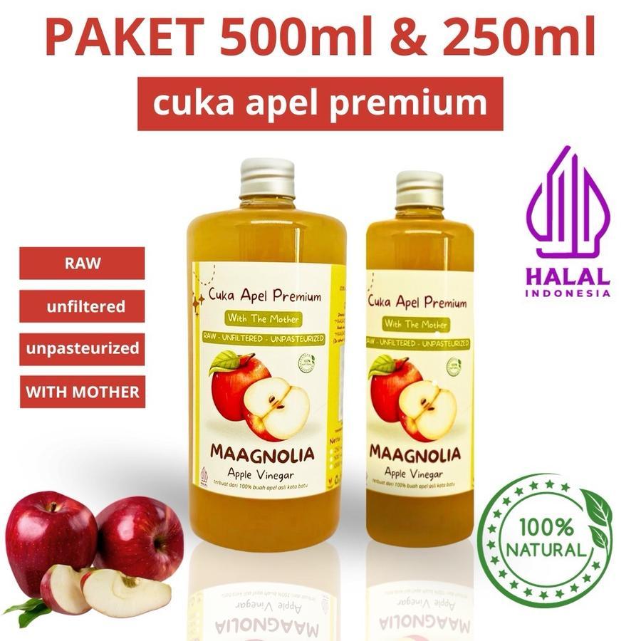 

Cuka Apel Premium Maagnolia 500ml dan 250ml Organik