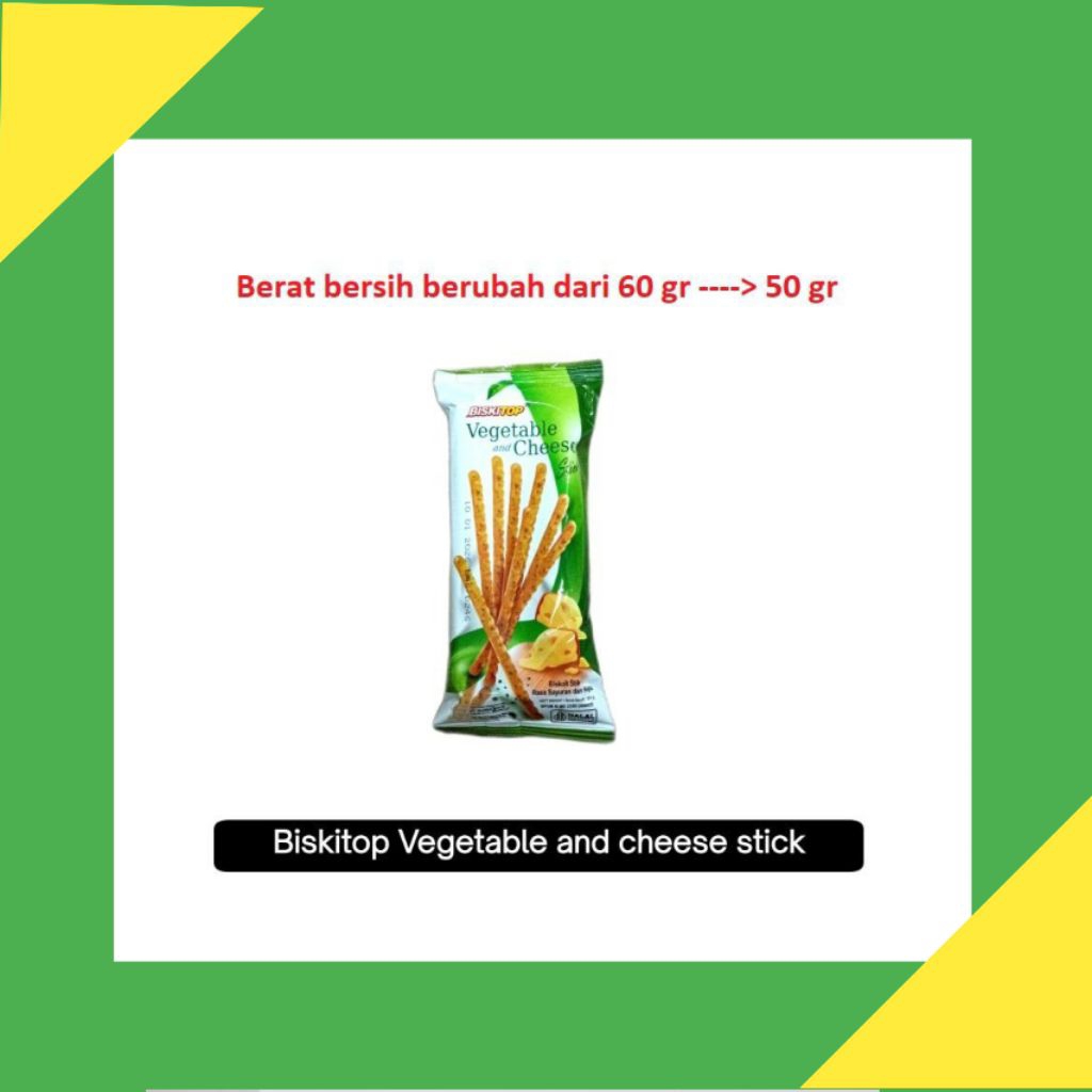 

[per Piece] vegetable cheese stik biskuit biskitop | per piece