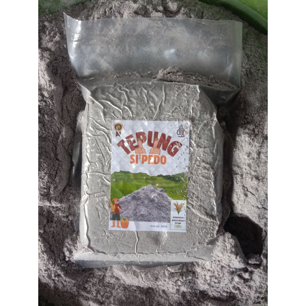 

Bahan Bolu (TEPUNG KETAN HITAM) Asli dari beras ketam hitam. produksi petani cianjur (kemasana vacum