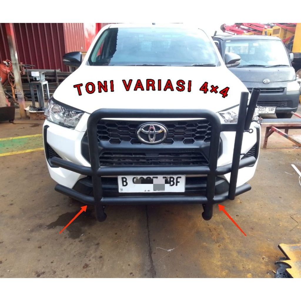 Bemper Tanduk Depan Pipa Double Cabin Hilux Model Spek Tambang/Mining