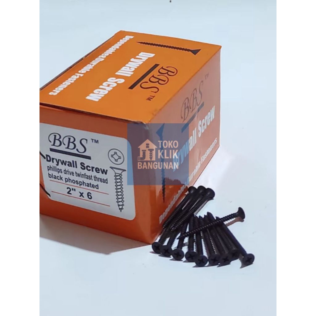 [KOTAK] SEKRUP GYPSUM BAJA - SEKRUP KAYU DRYWALL SCREW / 900 GR