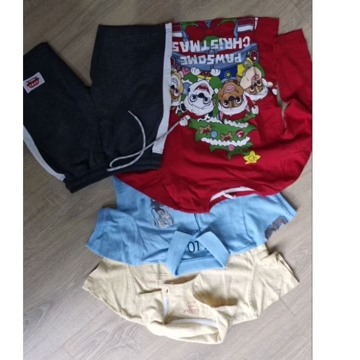 paket baju anak 4 pcs branded