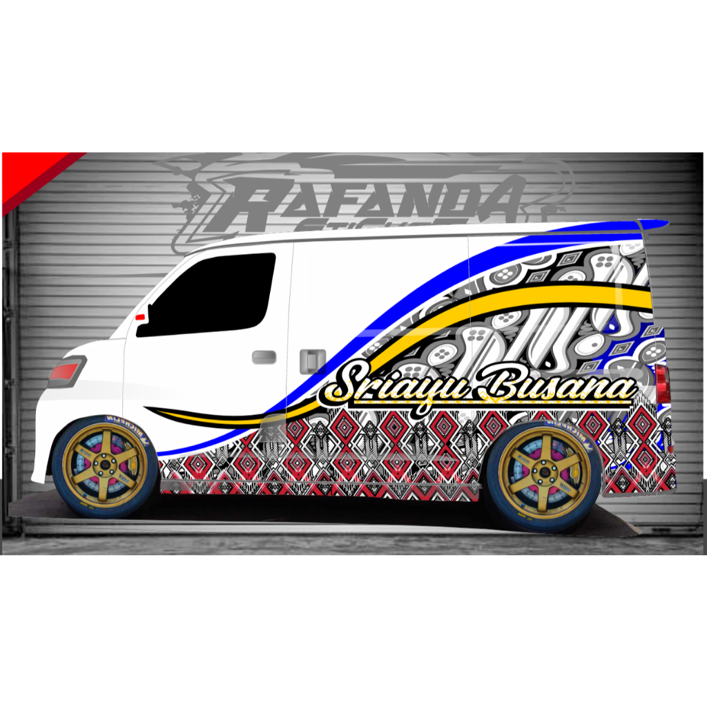 STIKER DECAL GRANDMAX BLINDVAN LUXIO APV AVANZA DLL