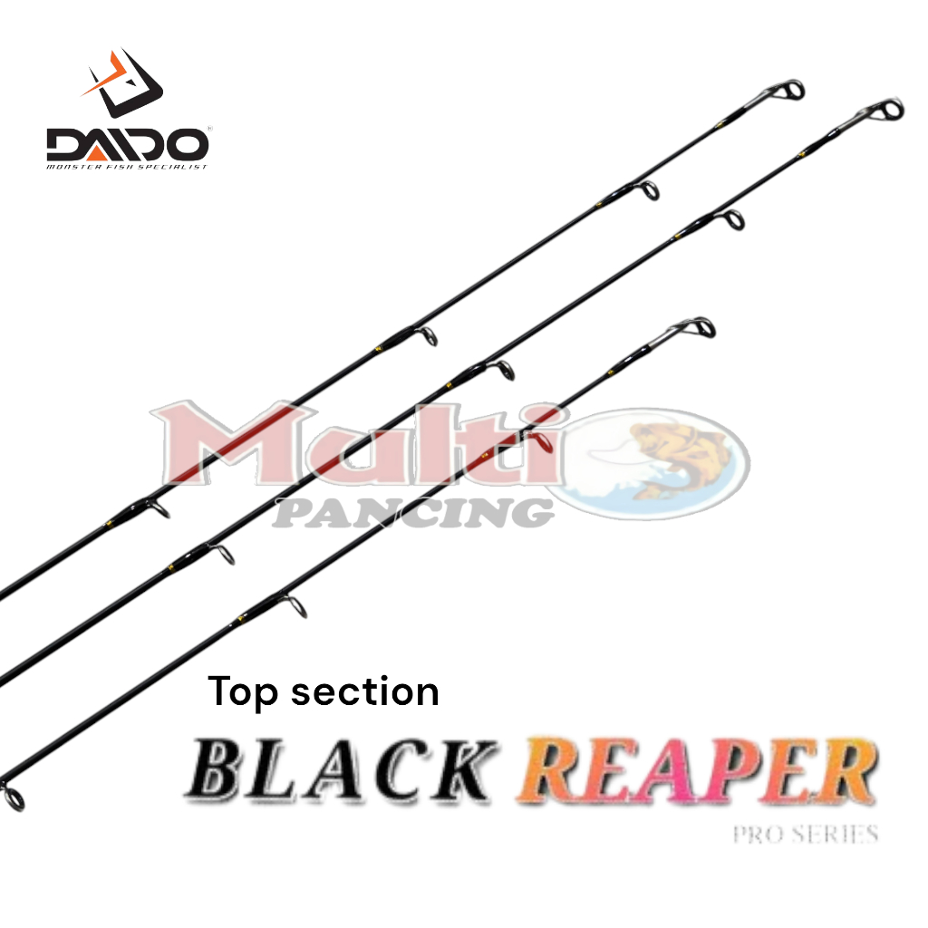 top section DAIDO BLACK REAPER / ujung joran daido BLACK REAPER ( ring fuji )