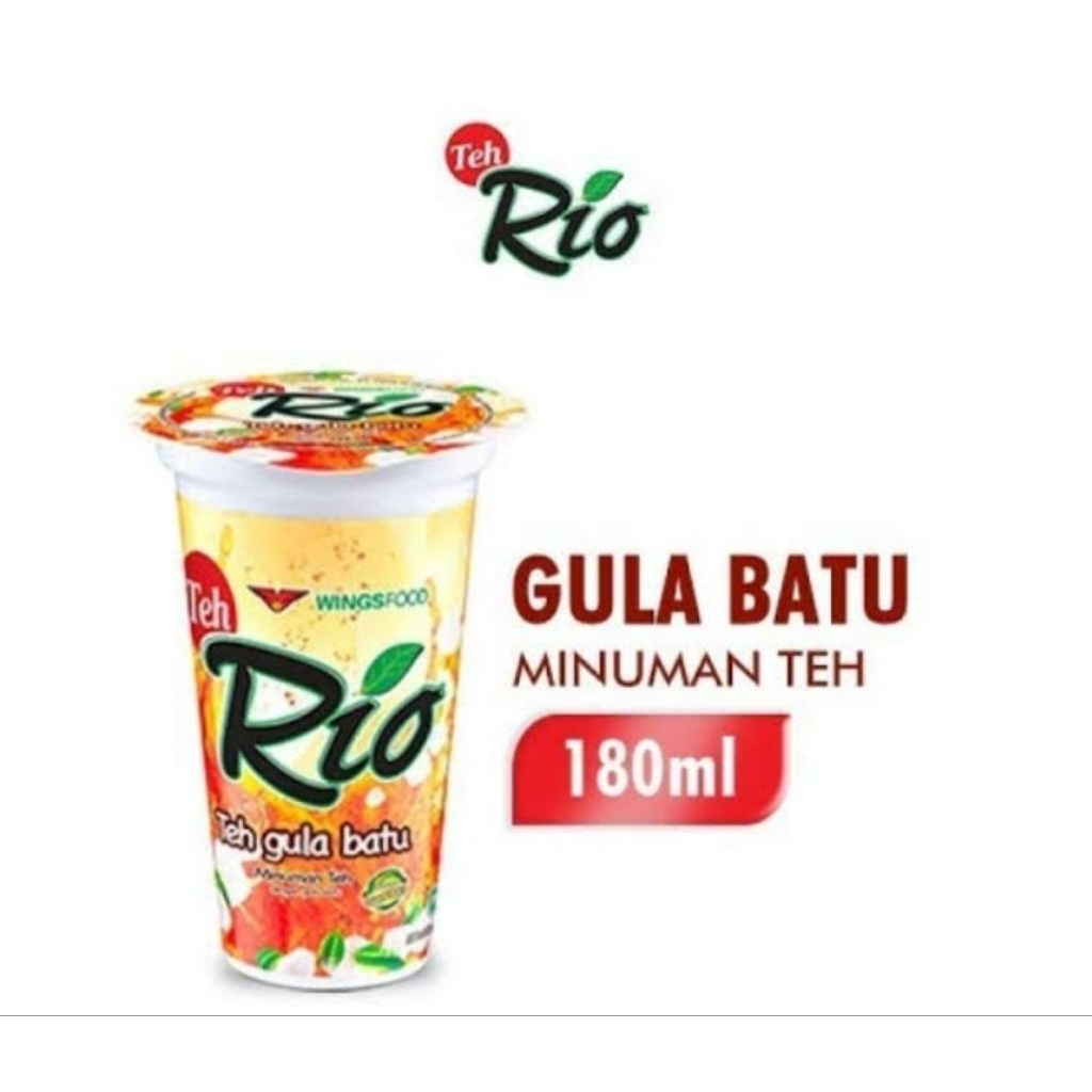 

Teh Rio Gula Batu 180ml Cup 1Dus Isi 24pcs Minuman Teh