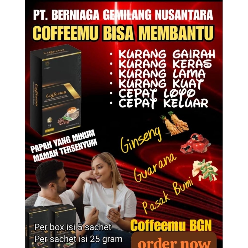 

Coffeemu Bgn original 100% kopi pria dewasa
